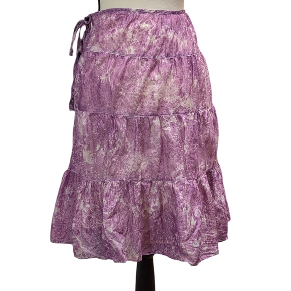 Talbots Lavender A-Line Lace Skirt - Picture 2 of 6